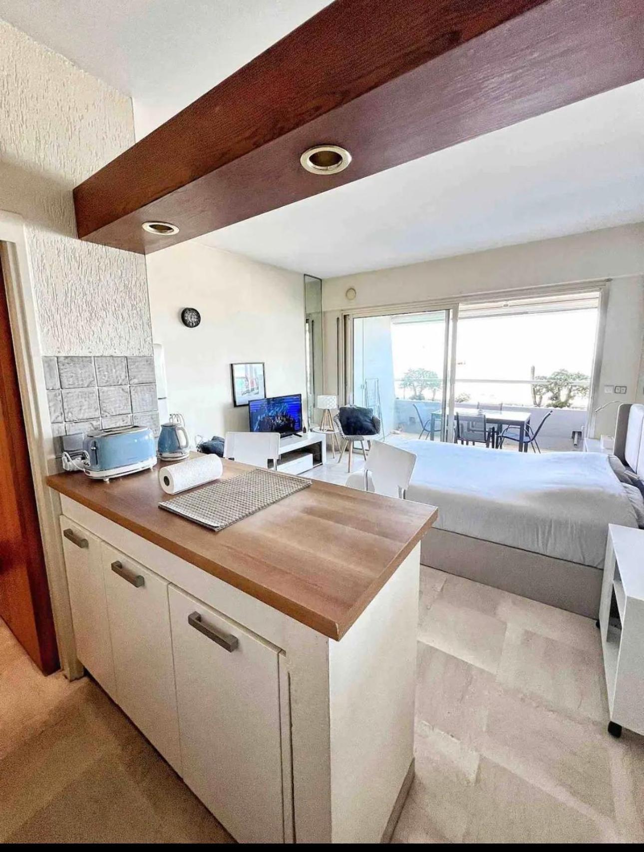 #101 Marina Riviera Bay - Studio 30M2 Avec Terrasse Vue Mer Вилньов Любе Екстериор снимка